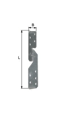 GAH Alberts Sparrenpfettenanker links / rechts 210x33x2mm