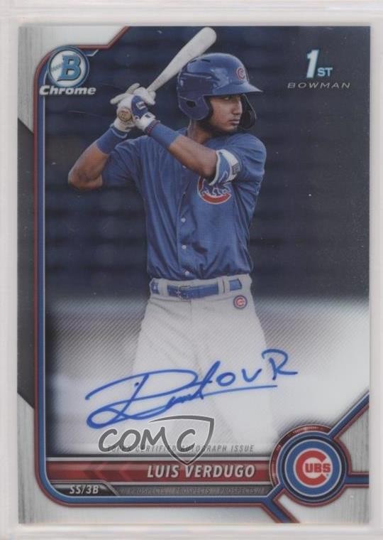 2022 Bowman Chrome Prospect Auto Luis Verdugo #CPA-LV Auto 0xe0