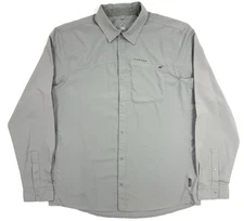 Club Ride Mens Shirt Snap Long Sleeve Size XL Performance Vented Pocket Biking