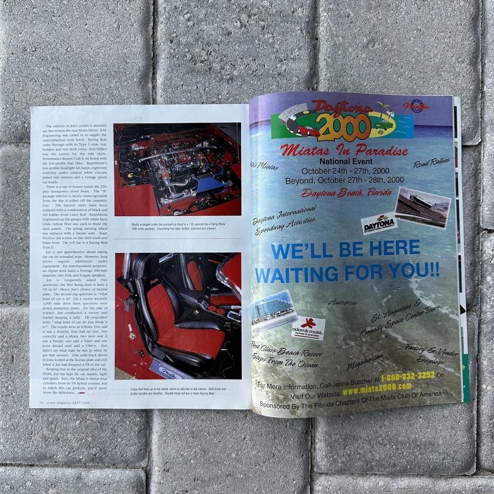 RARE Miata Magazine Miata Club Of America Magazines Issue 2000, 2001, 2002, 2003 - Imagem 3 de 4