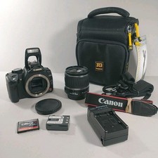 Canon EOS Digital Rebel XT 18-55mm Lens Flash Card Charger Battery Strap  Case