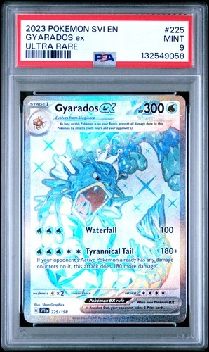 2023 POKEMON SVI EN-SCARLET & VIOLET ULTRA RARE #225 GYARADOS EX PSA 9