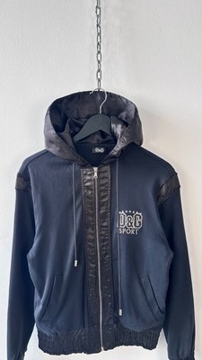 Vintage D&G Dolce & Gabbana Sport Hoodie Zip Up Jacket Black