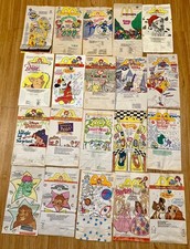 MCDONALDS VINTAGE COLLECTIBLE LOT OF 20 HAPPY MEAL PAPER BAGS UNUSED STILL FLAT