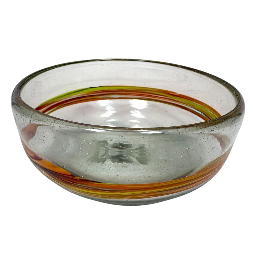 Caja y Barril Granada Ensaladeras Individuales 5.5" Lote de 4 Vasos Soplados a Mano Foto 2 de 4