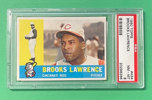 1960 Topps Brooks Lawrence #434 PSA 8 NM-MT REDS