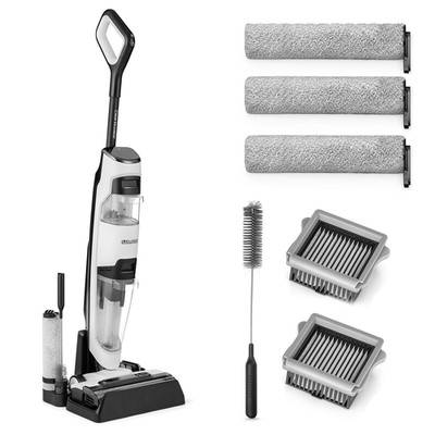 4Swiss Clean Booster Smart Staubsauger, Akku-Staubsauger mit Mop Funktion, Nass