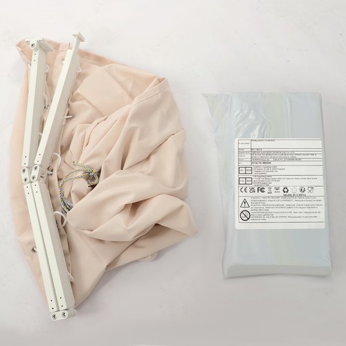 Wall Mounted Shower Curtain Bathroom Folding Shower Curtain Rod Kit 110.23 lbs - Picture 16 of 21