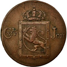 Norwegen, Carl XIV Johan, Skilling, 1819, Kupfer, SS