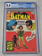 X-36 1966 DC COMICS BATMAN #181 1ST APP OF POISON IVY CGC 5.5 WHITE PAGES