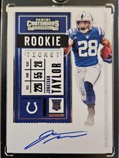 JONATHAN TAYLOR 2020 PANINI CONTENDERS ROOKIE TICKET #116 AUTO AUTOGRAPH COLTS