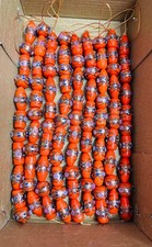 10 Strands Lamp Work Glass Beads, Orange beads for jewelry making DIY crafts