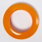 Vintage Orange Bakelite Bangle Bracelet Chunky Retro Style Statement Jewelry