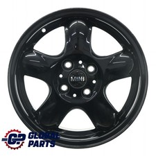 Mini Cooper One R50 R55 R56 Cerchio in Lega Nero 15" 5-Start Spooler 100