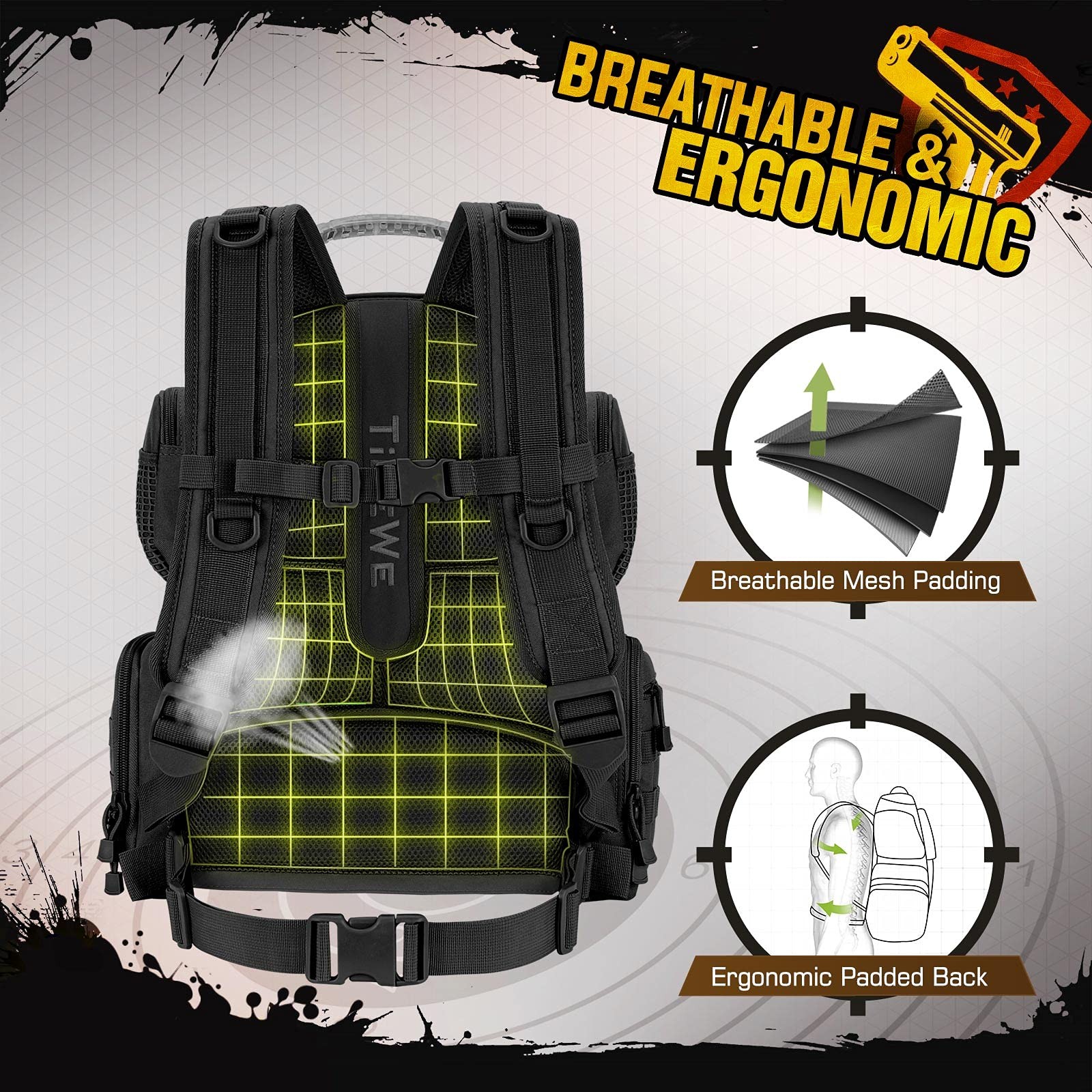 Tactical Range Backpack with Removable Divider, H… - image 3