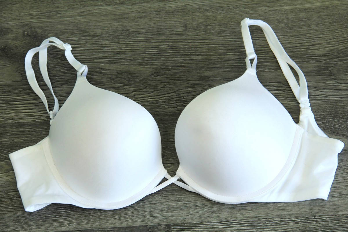 VICTORIA'S SECRET Bombshell Add-2-cups Satin Push Up Bra size 32 D