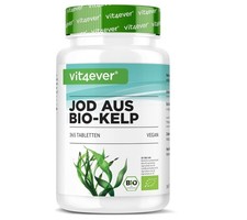 Vit4ever Bio Kelp Jod 365 Tabletten 200µg Vegan Braunalgen Laborgeprüft