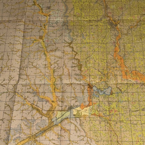 Vintage USDA Soil Survey Sac County Iowa 1928 with Large 32” x 28” Color Map - Picture 15 of 24