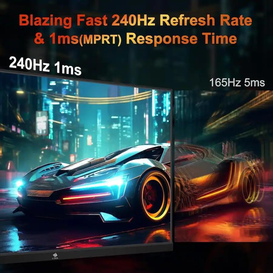Monitor gaming Z-Edge 24.5" UG25I 1080p 240Hz 350-Nit 1ms 75x75mm excelente, imagen 2
