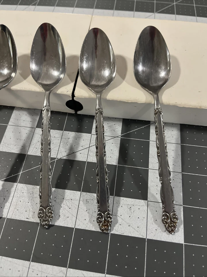 Ecko Eterna Mary Ellen (5) Teaspoons Stainless Flatware Replacements - Image 4 of 4