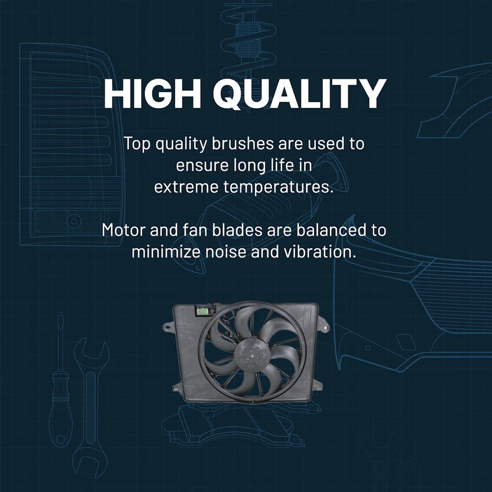 Ventilador de refrigeración condensador de aire acondicionado para Dodge Sprinter 2500 Sprinter 3500 2003-2006 Foto 4 de 4