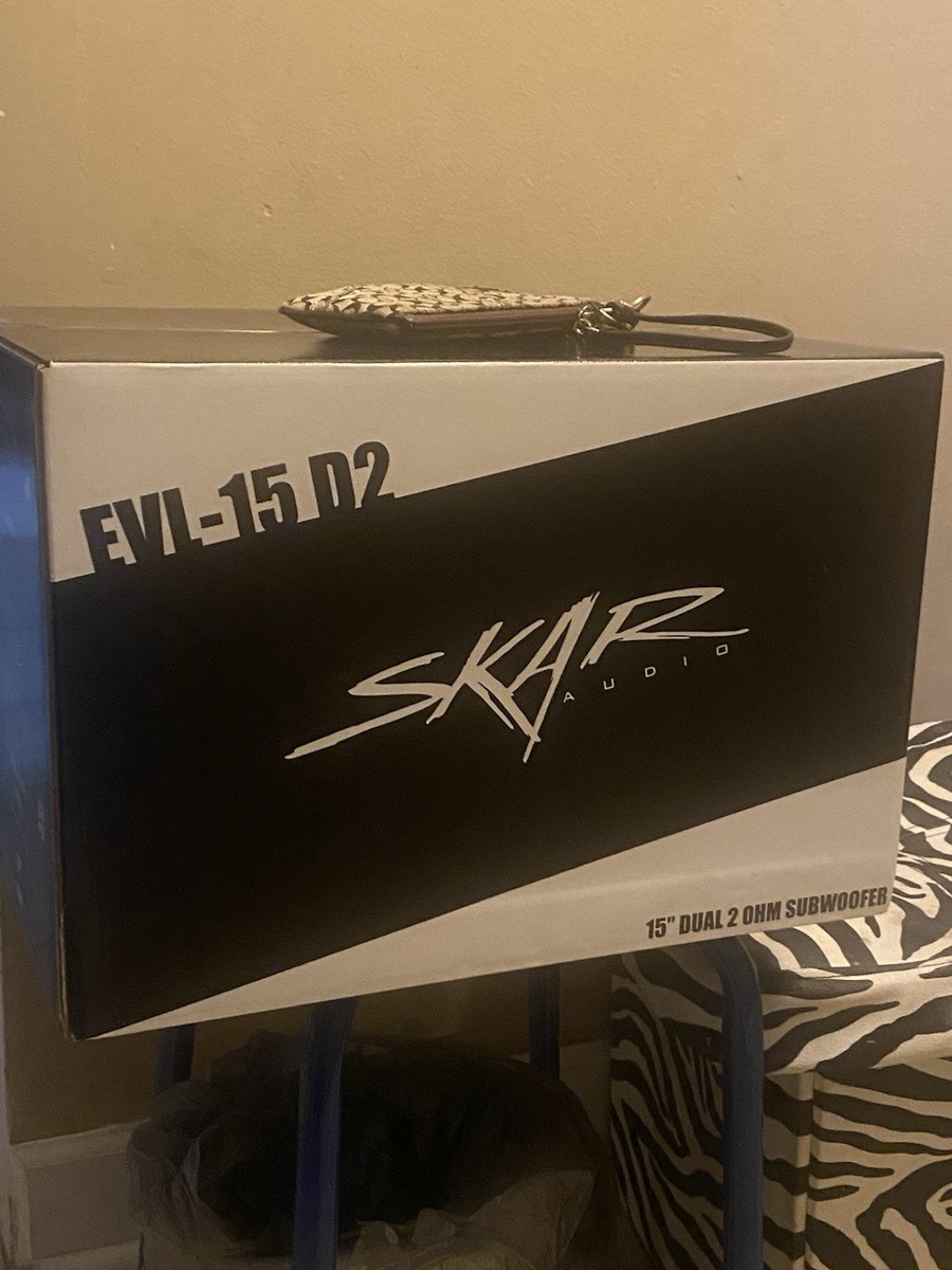 Skar Audio EVL-15 D2 15in 2500W Dual 2 Ohm Car Subwoofer
