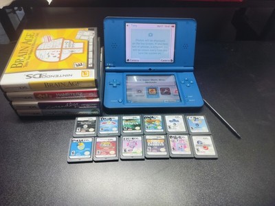 Nintendo DSI XL Midnight Blue Handheld Console with 16 Games and Charger Tested