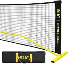 A11N Portable Pickleball Net System, 22ft Regulation Size Net with Carrying Bag