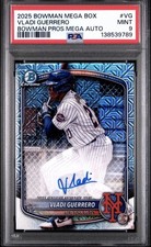 2025 Bowman Chrome Prospect Mega Box Autographs Vladi Guerrero #BMA-VG PSA 9