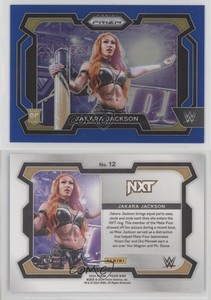 2024 Panini Prizm WWE Blue Prizm /199 Jakara Jackson #12 Rookie RC