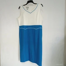 Tally Taylor Vintage Blue and White  Women’s Dress Size 16