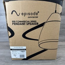 Episode ECS-800-PND6-WHT Pendant Speaker with 6" Woofer and Gripple Kit White
