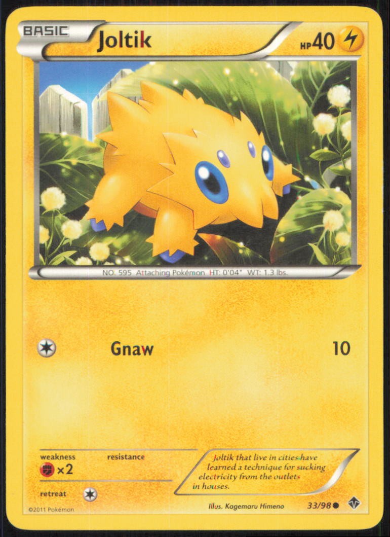 JOLTIK 33/98 COMMON EMERGING POWERS POKEMON LIGHTLY PLAYED