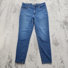 Everlane Jeans Womens 29 Blue Curvy High Rise Skinny Crop Ankle Stretch Denim