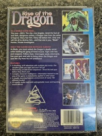 Rise Of The Dragon Sega Cd Read Description AS IS