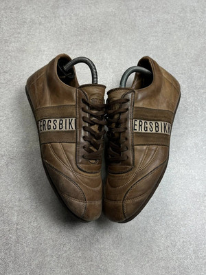 VINTAGE DIRK BIKKEMBERGS LOW GENUINE LEATHER Y2K SNEAKERS EUR 40
