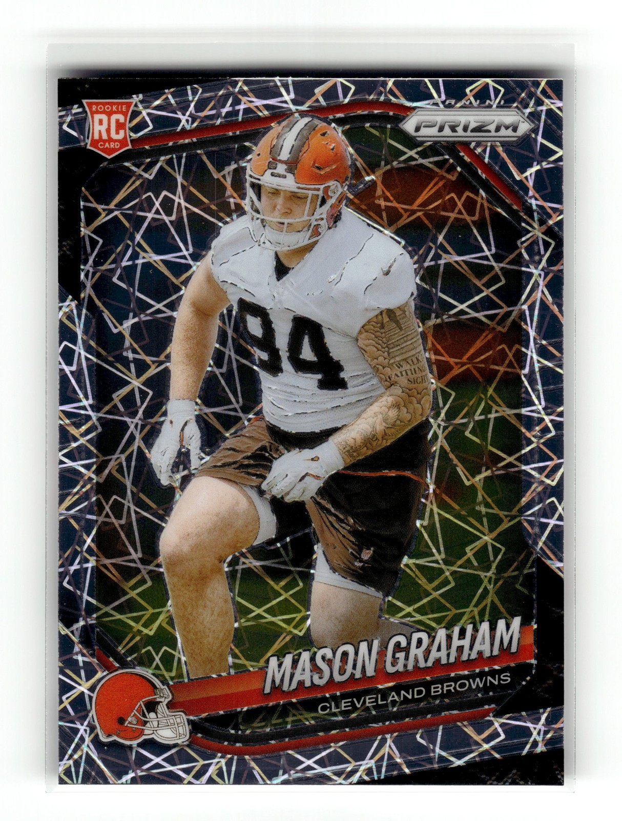Mason Graham 2025 Panini Prizm #354 Cleveland Browns Lazer RC