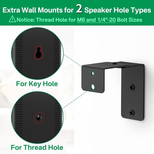 Rear Speaker Stands for LG Speaker Stand with Wall Mounts - Height Adjustable... - Picture 8 of 8