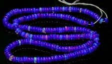 Natural Ethiopian Purple Opal Smooth Rondelle Beads 3-4mm 16" Strand Gemstone