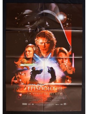 Manifest STAR WARS Episode 3 LA VENDETTA DEI SITH George Lucas A495 Original