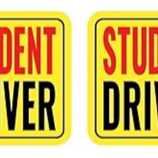 New Driver Magnet for Car, Student Driver Magnet, 2-Pack Removable Reflective Ca