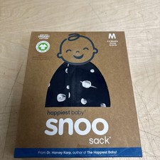 Happiest Baby SNOO Sleep Sack Swaddle Organic Cotton Midnight Planets Size M