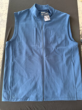 NWT MENS AHEAD CASUALS FULL ZIP VEST, SIZE: L...