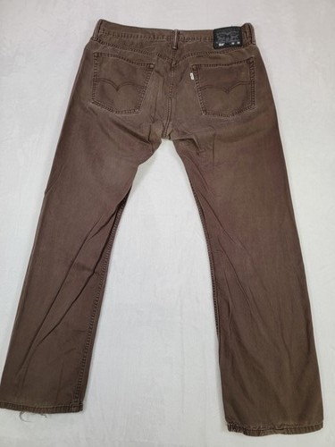 Levi's Men's 514 Straight Jeans Size 36x32 Brown Khaki Classic Casual - 第 19/21 張圖片
