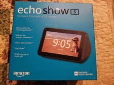 Amazon Echo Show 5 (2nd Gen) Alexa Smart Display Speaker Charcoal New/Sealed
