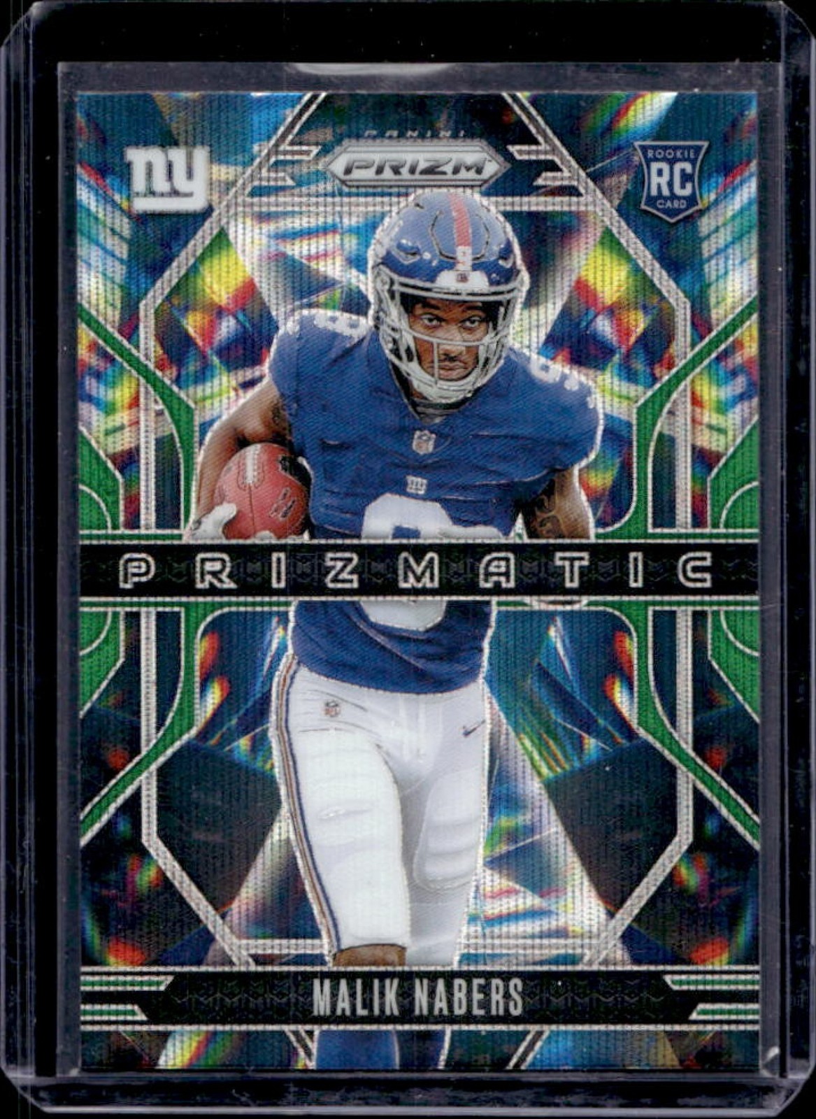 2024 Prizm Malik Nabers Prizmatic RC Green Wave Rookie #13 Giants