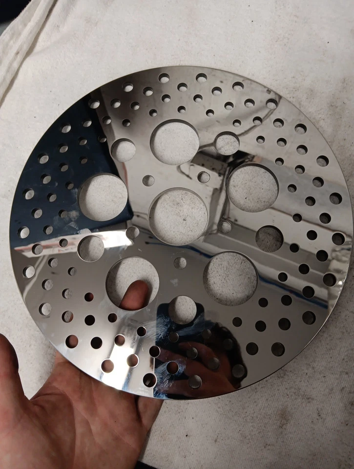 Drag Specialties 11,5 задний полированный ротор 92-99 Softail #Ds325739 - Изображение 2 из 4