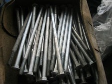 1 - Pack (5) 1/4 x 5 1/2" long Whitworth (BSW) Coach, Carriage Bolts. 