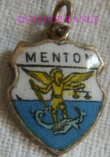 BG11782 - Badge Coat of Arms Menton Silver