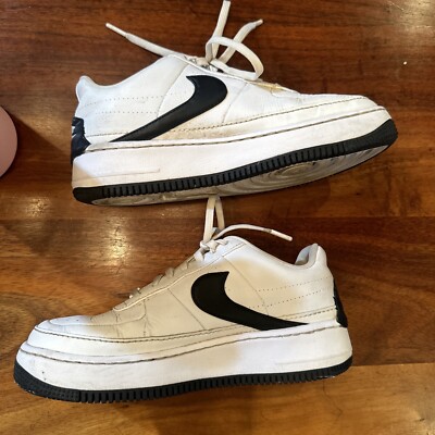 Nike Womens Air Force 1 Jester White/Black Sneakers Sz 9